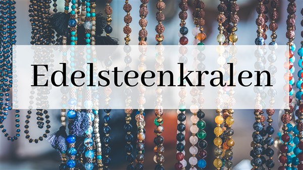 Edelsteenkralen op alfabet